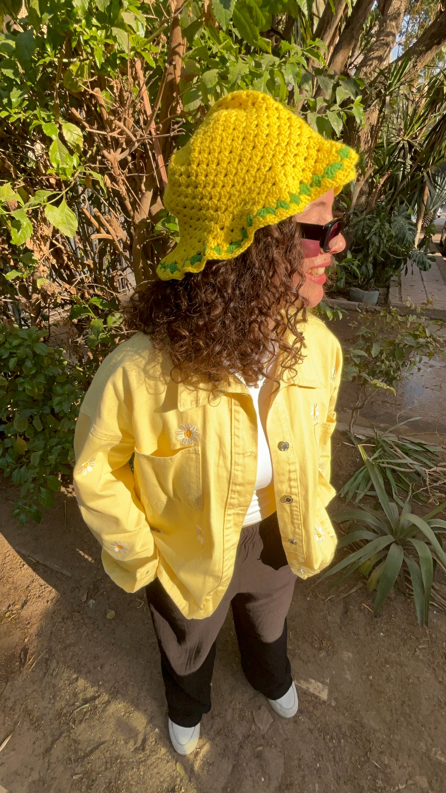 Sunflower Buckethat